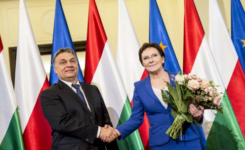 Orbán Viktor magyar miniszterelnök,Ewa Kopacz lengyel miniszterelnök